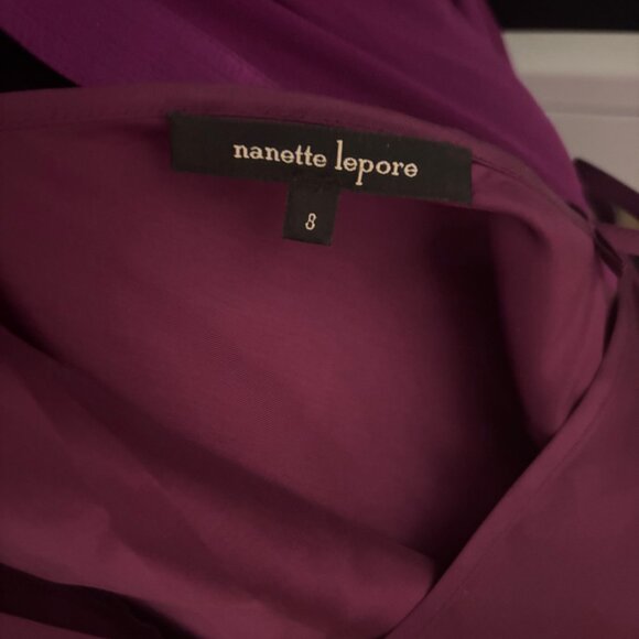 Nanette Lepore “16 Candles” Top – Mulberry (Size 8) - Picture 2 of 5